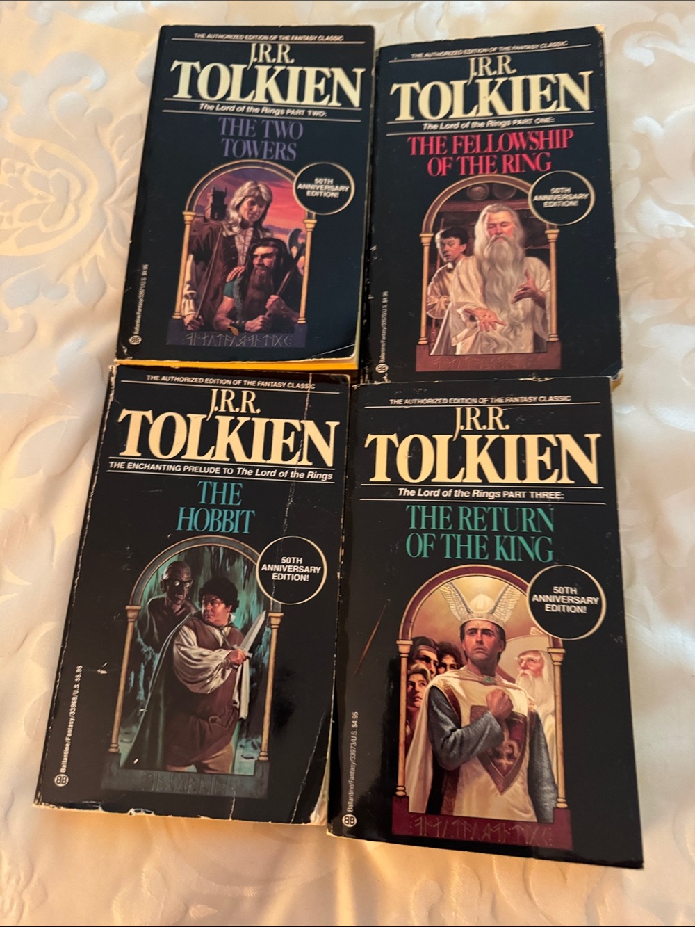 J.R.R. Tolkien 50th Anniversary Paperback Set - Black Covers